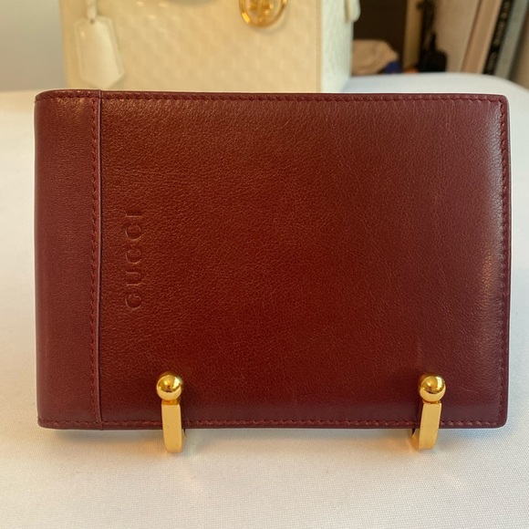 Gucci • Bordeaux Leather Wallet *Unisex* - Picture 1 of 17